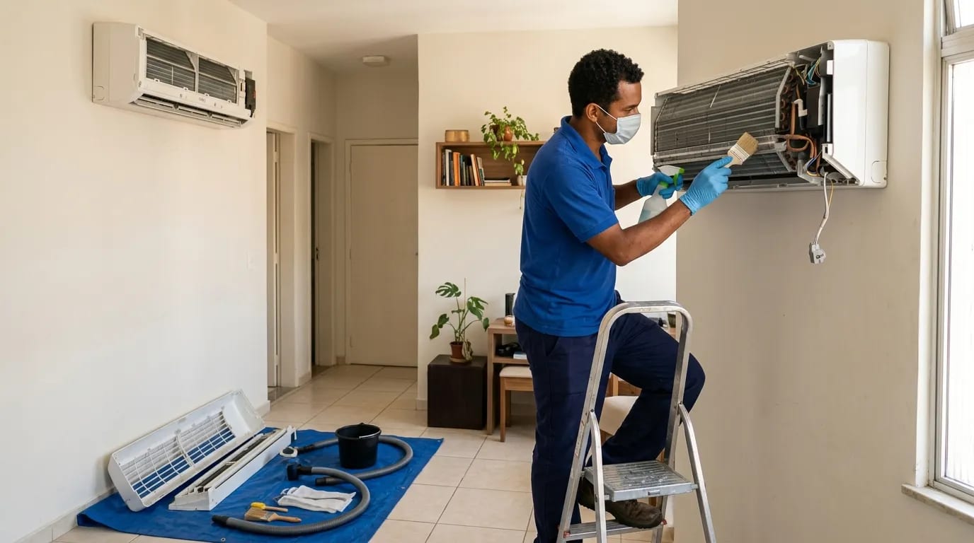 Limpeza da evaporadora em Campo Grande‑MS