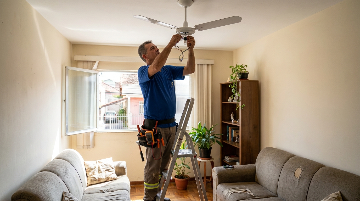 Montagem de Ventilador em Campo Grande‑MS